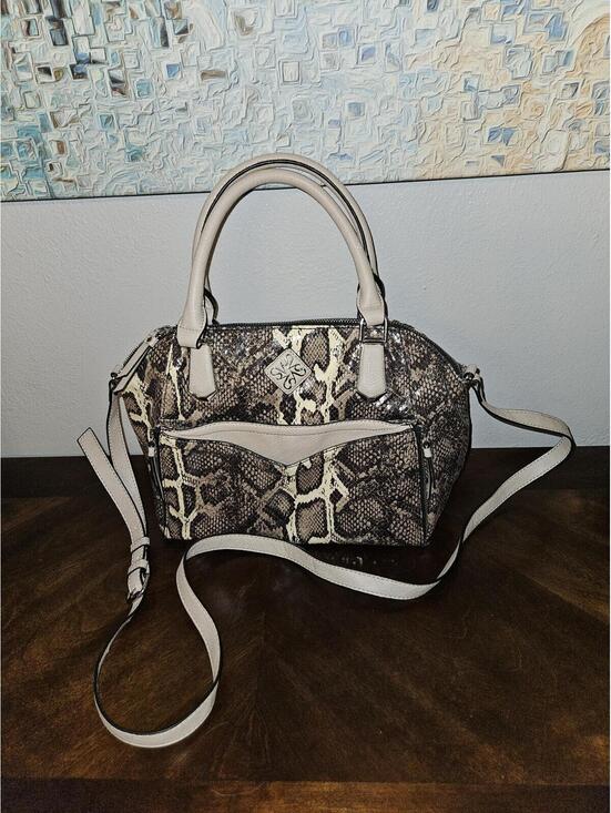 Vera Wang Handbags - Vera Wang snake skin style satchel